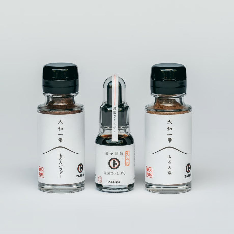 MARUTOSHOYU NATURALLY BREWED SOY SAUCE SET (Dropper bottle)