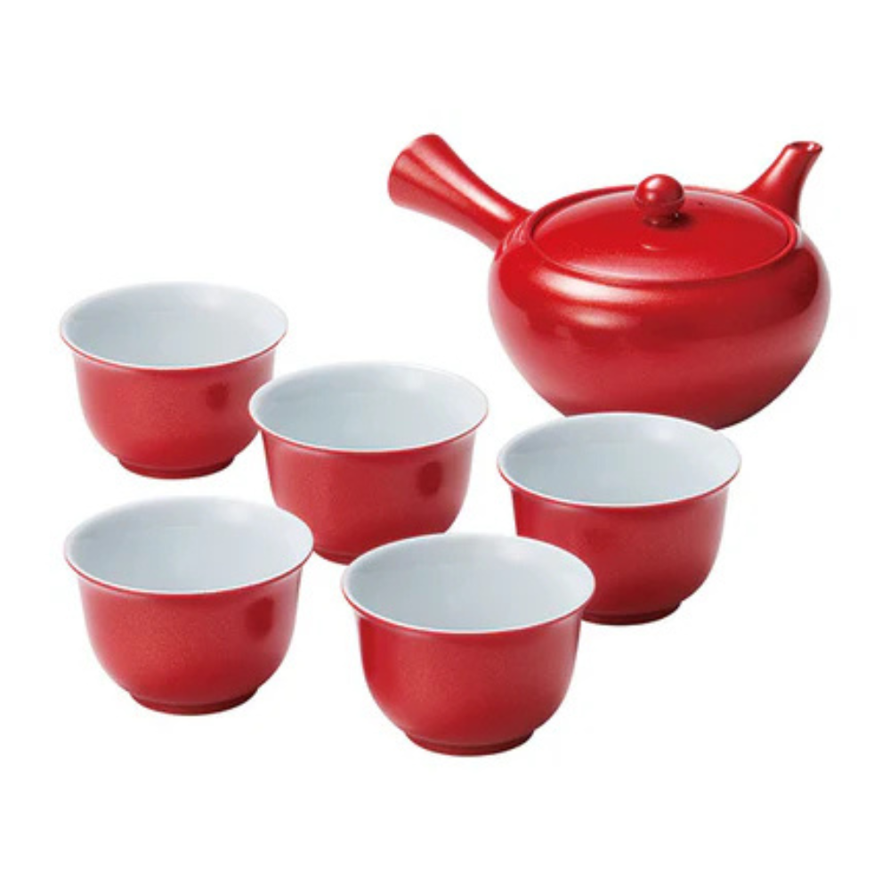 Urushi Porcelain Teapot & Teacup Set
