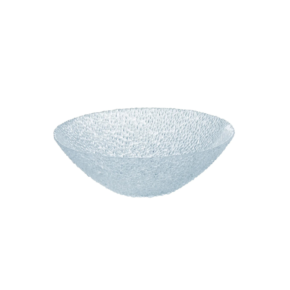 Glamour Clear Jewel-Inspired Glass Bowl