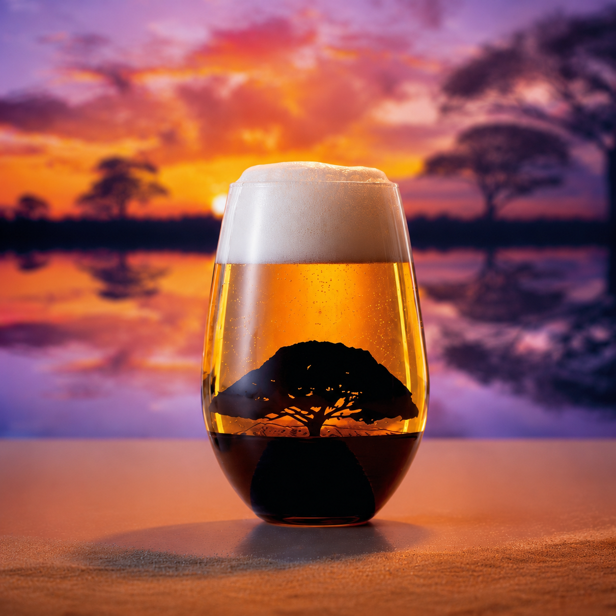 Sunset View Glass