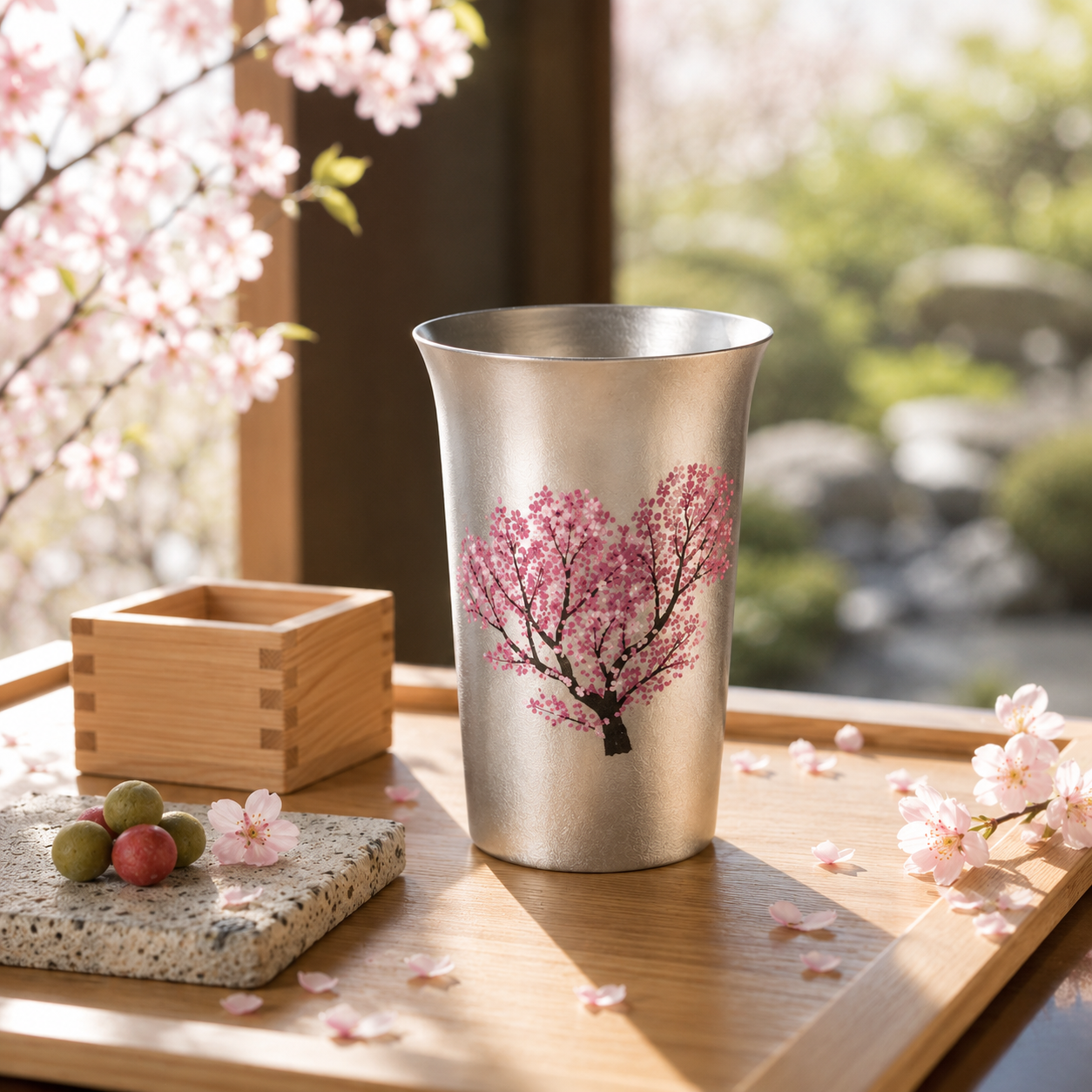 Sakura Color changing Tumbler