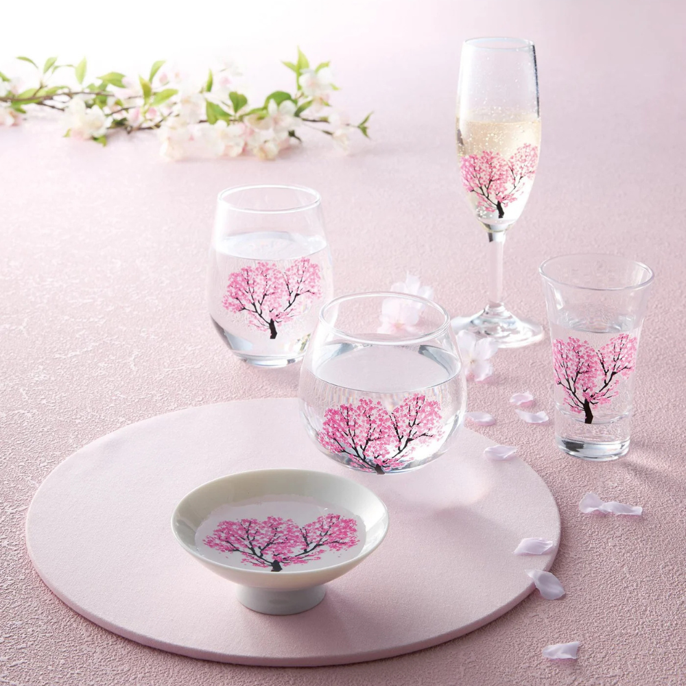 Sakura Color changing Champagne Glasses