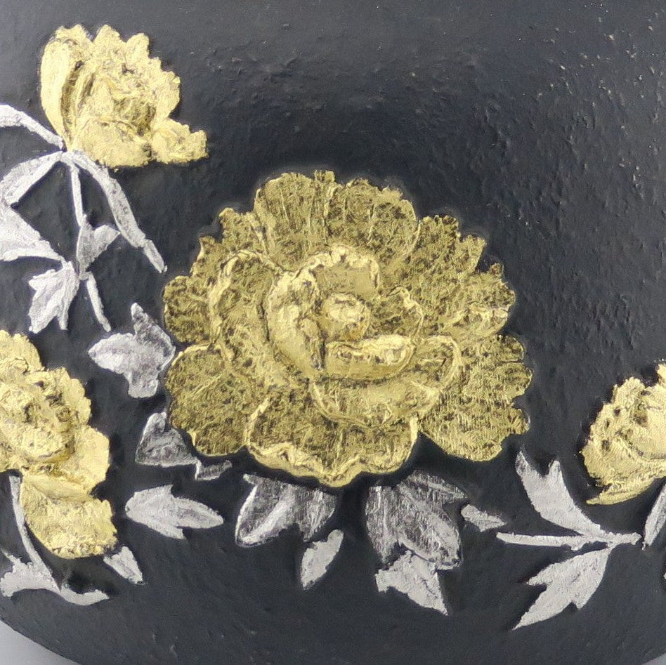 Chinese Lion and Peony Inlay Tetsubin