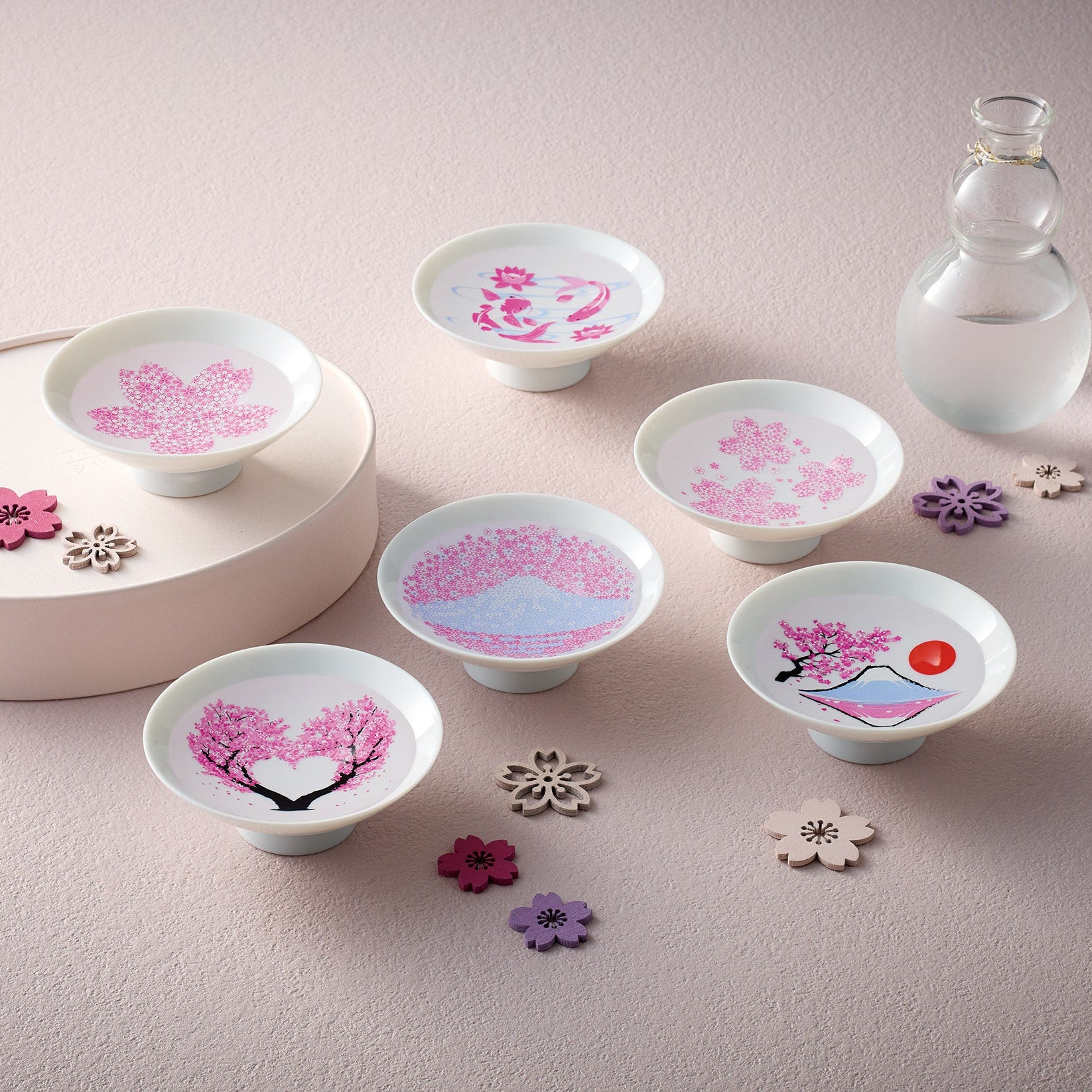 Color changing Sake cups