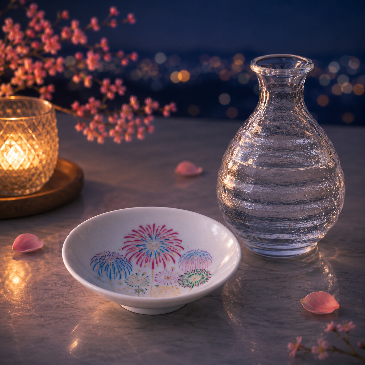 Hanabi Color changing Sake cup