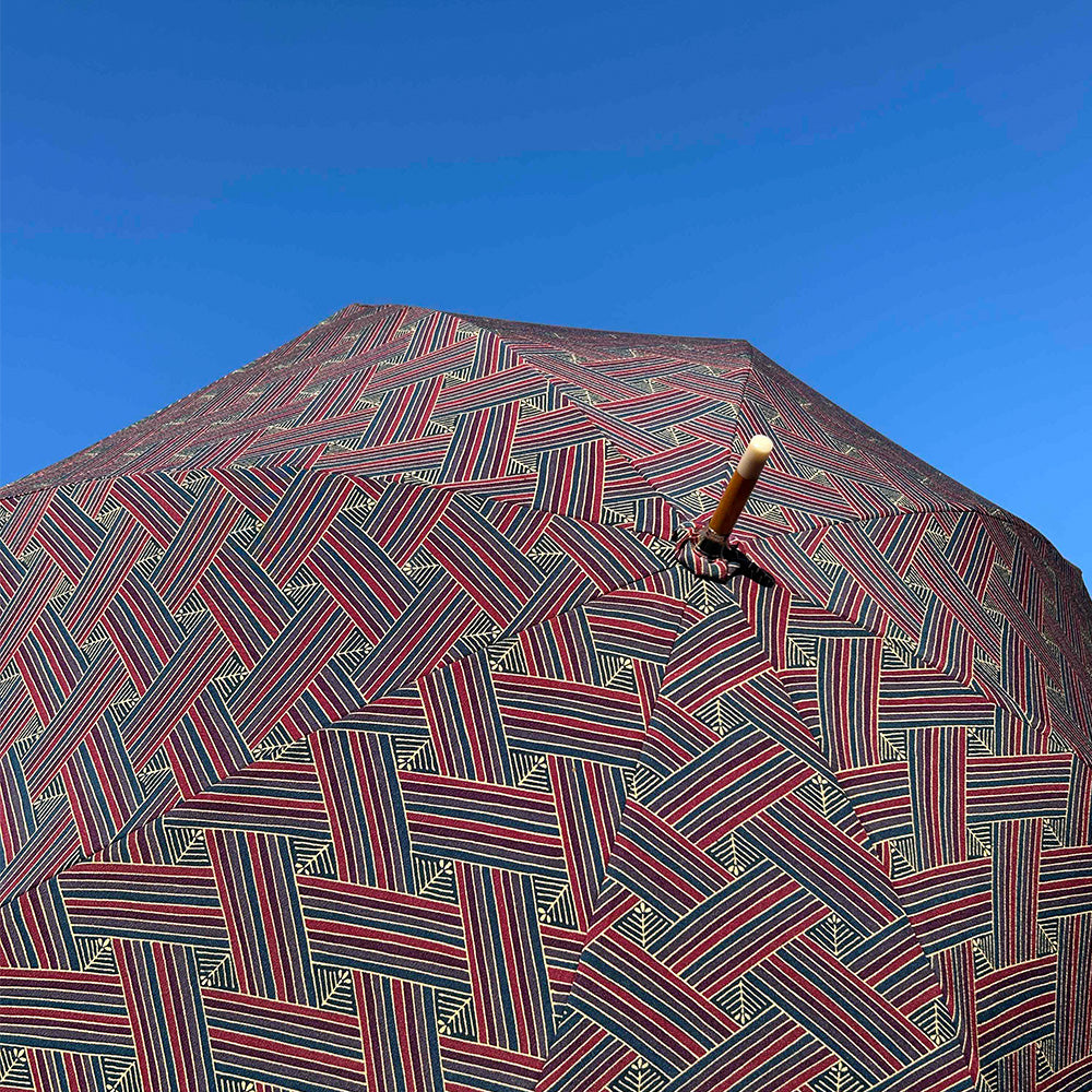 KIMONO Parasol | Handcrafted from Traditional Kimono Fabric (Modern Pattern / Rainbow)