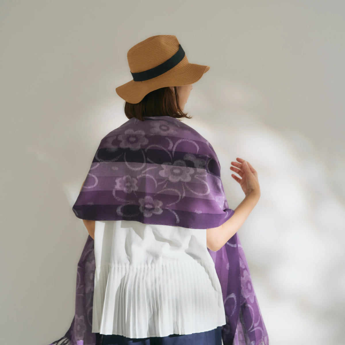 Soft Kurume Kasuri Stole