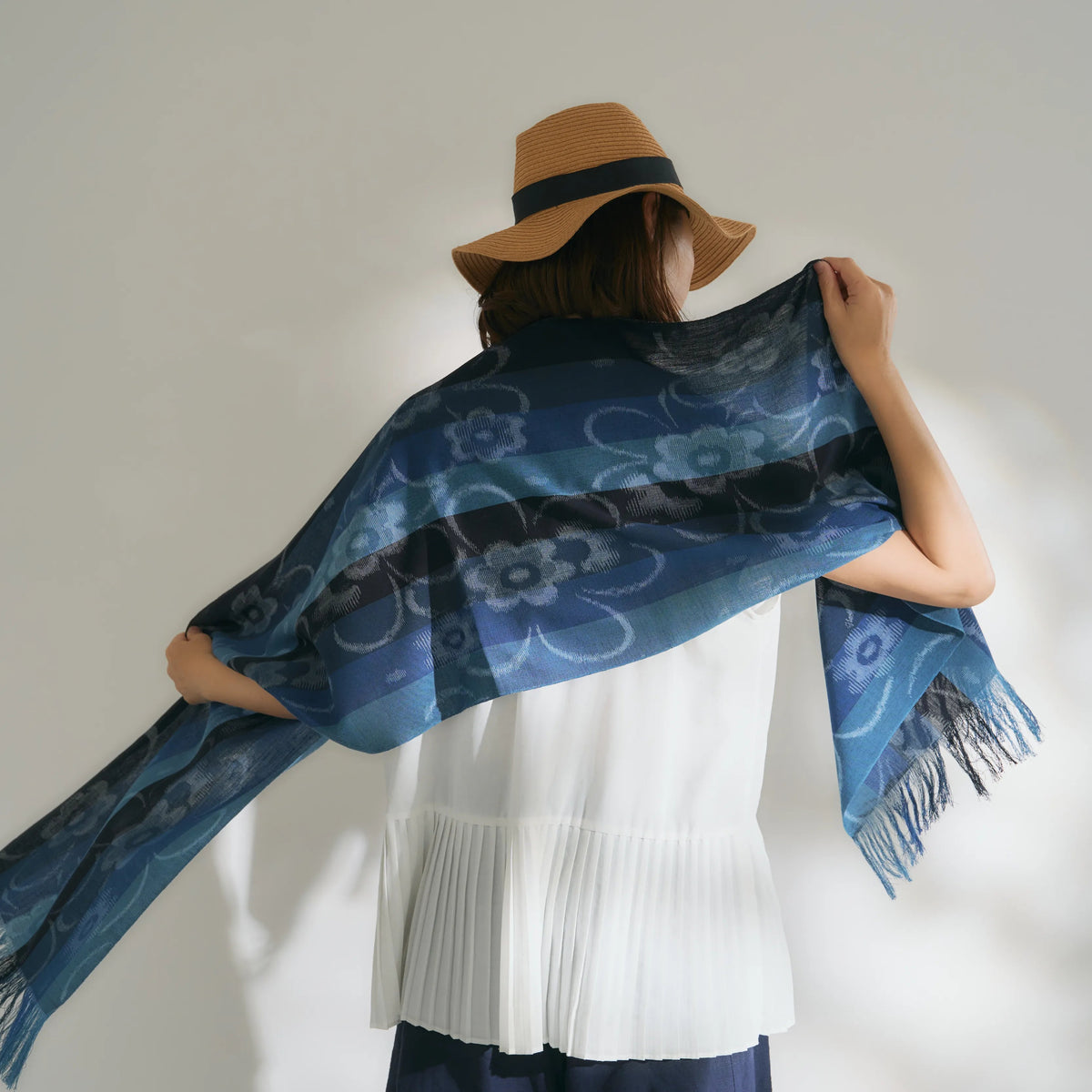 Soft Kurume Kasuri Stole