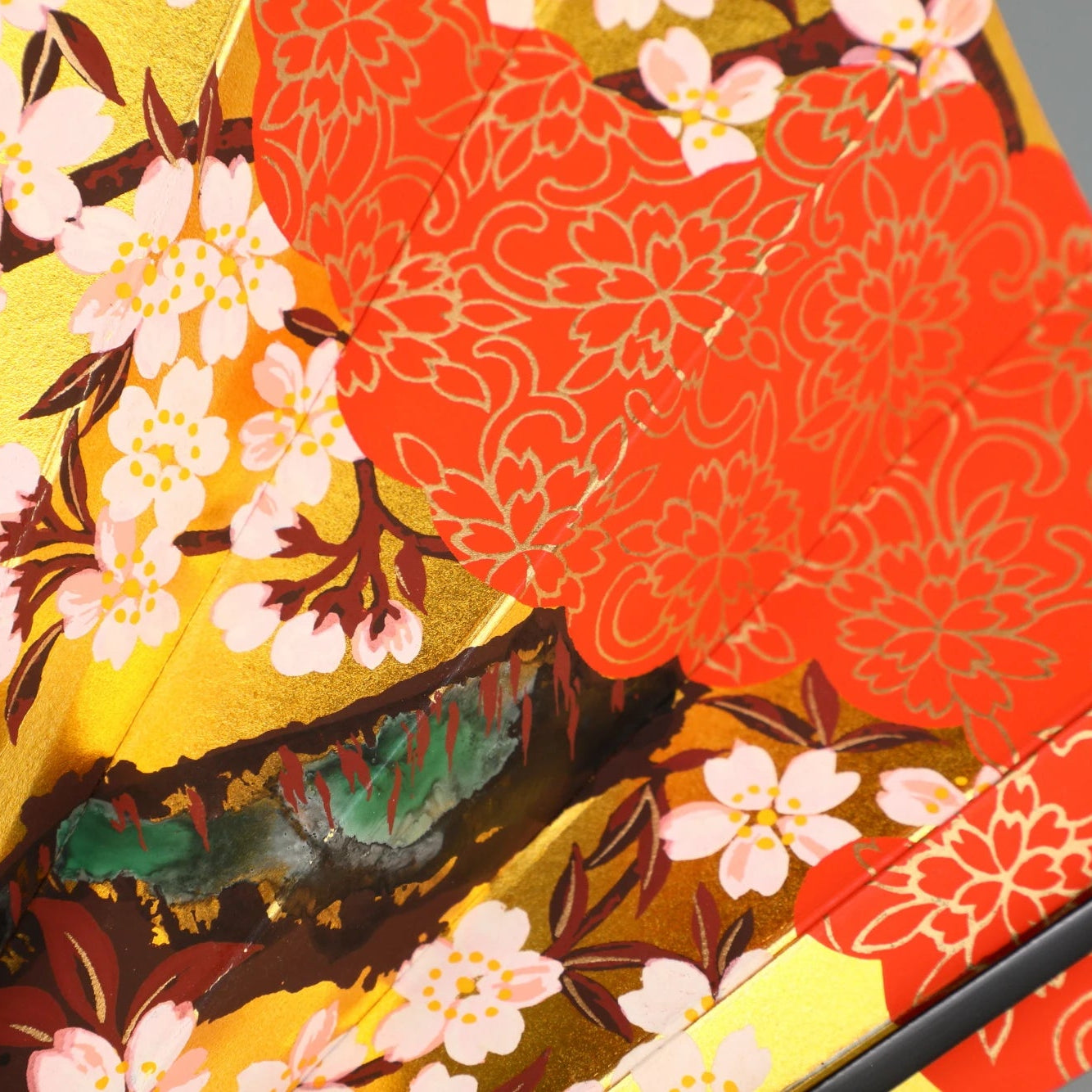 飾り扇｜桜と花いかだ - 詳細2
