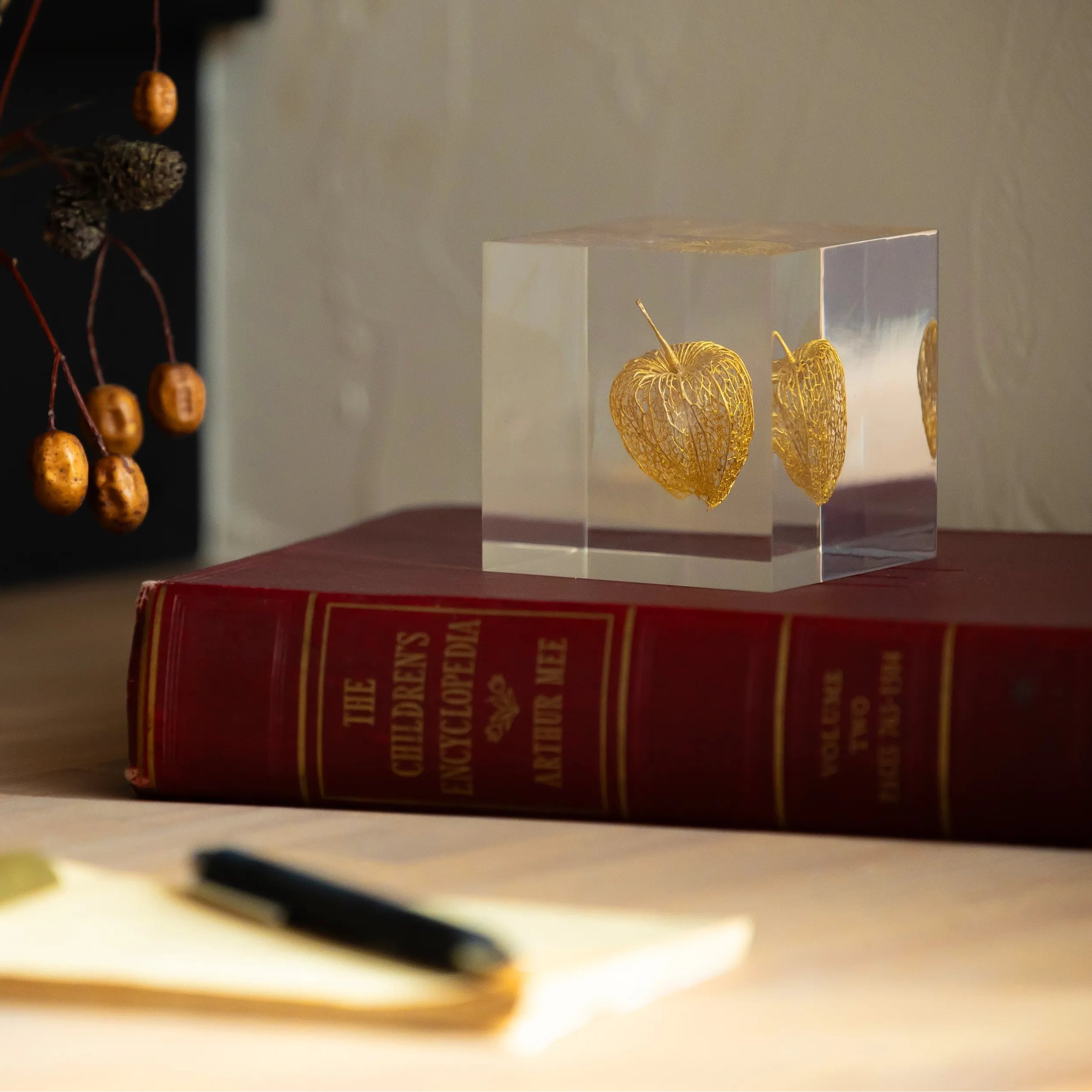 Lumière Gold Leaf Hozuki Light