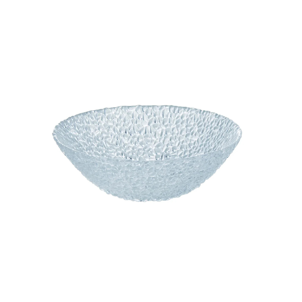 Glamour Clear Jewel-Inspired Glass Bowl