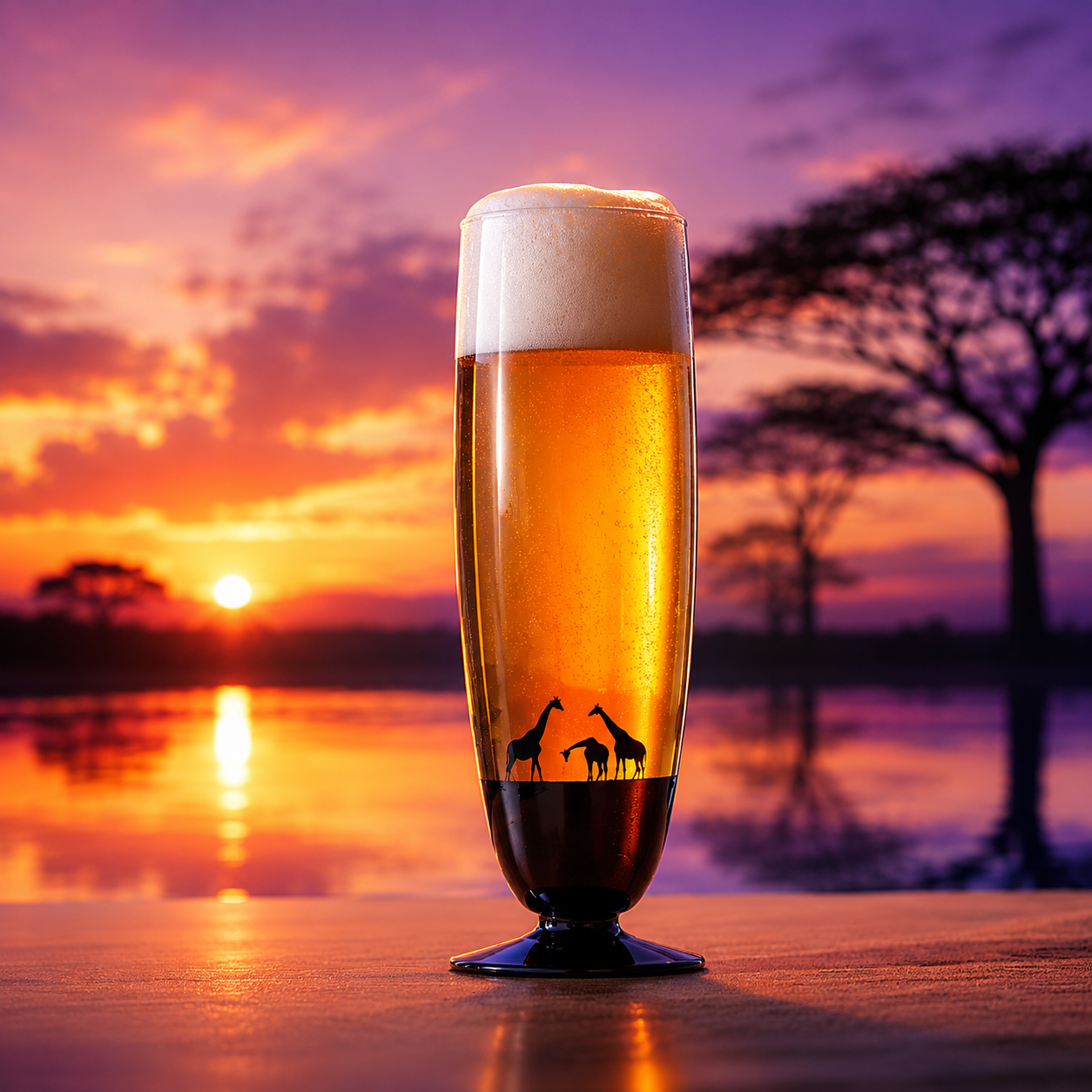 Sunset View Pilsner Glass