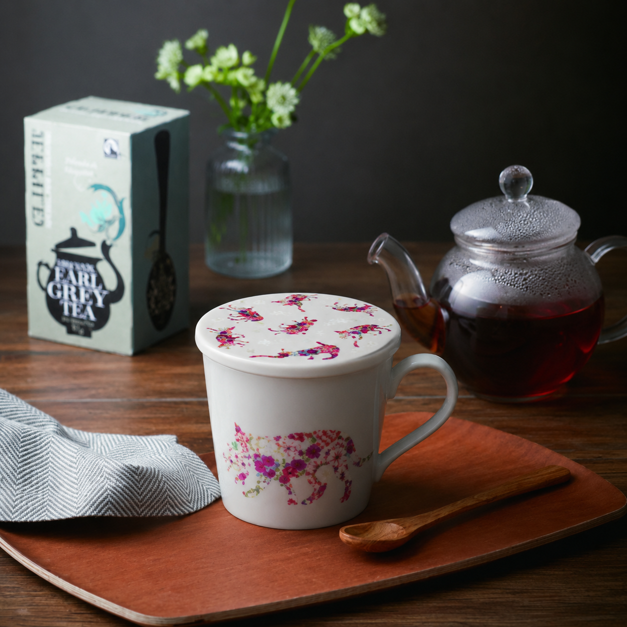 Heat Reactive Mug Lid – Cat Pattern