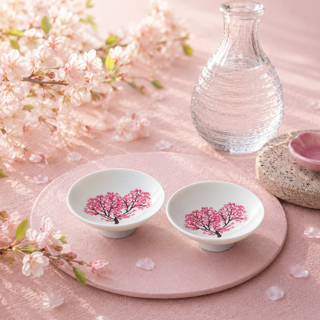 Color changing Sake cups