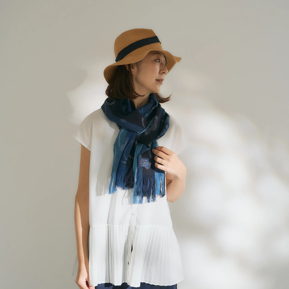 Soft Kurume Kasuri Stole