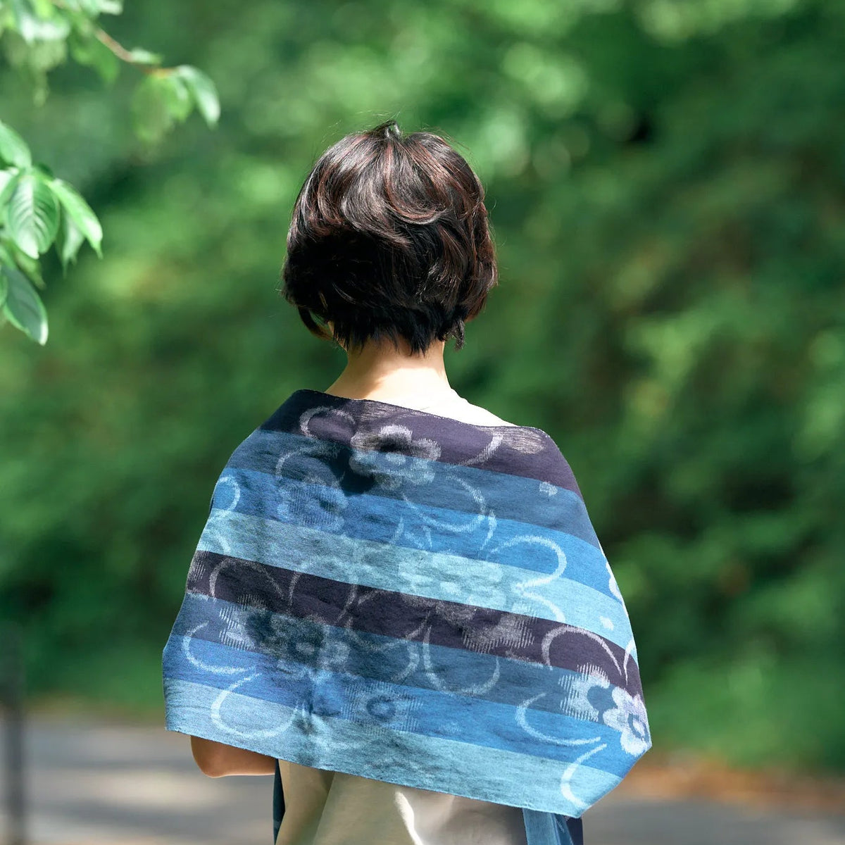 Soft Kurume Kasuri Stole