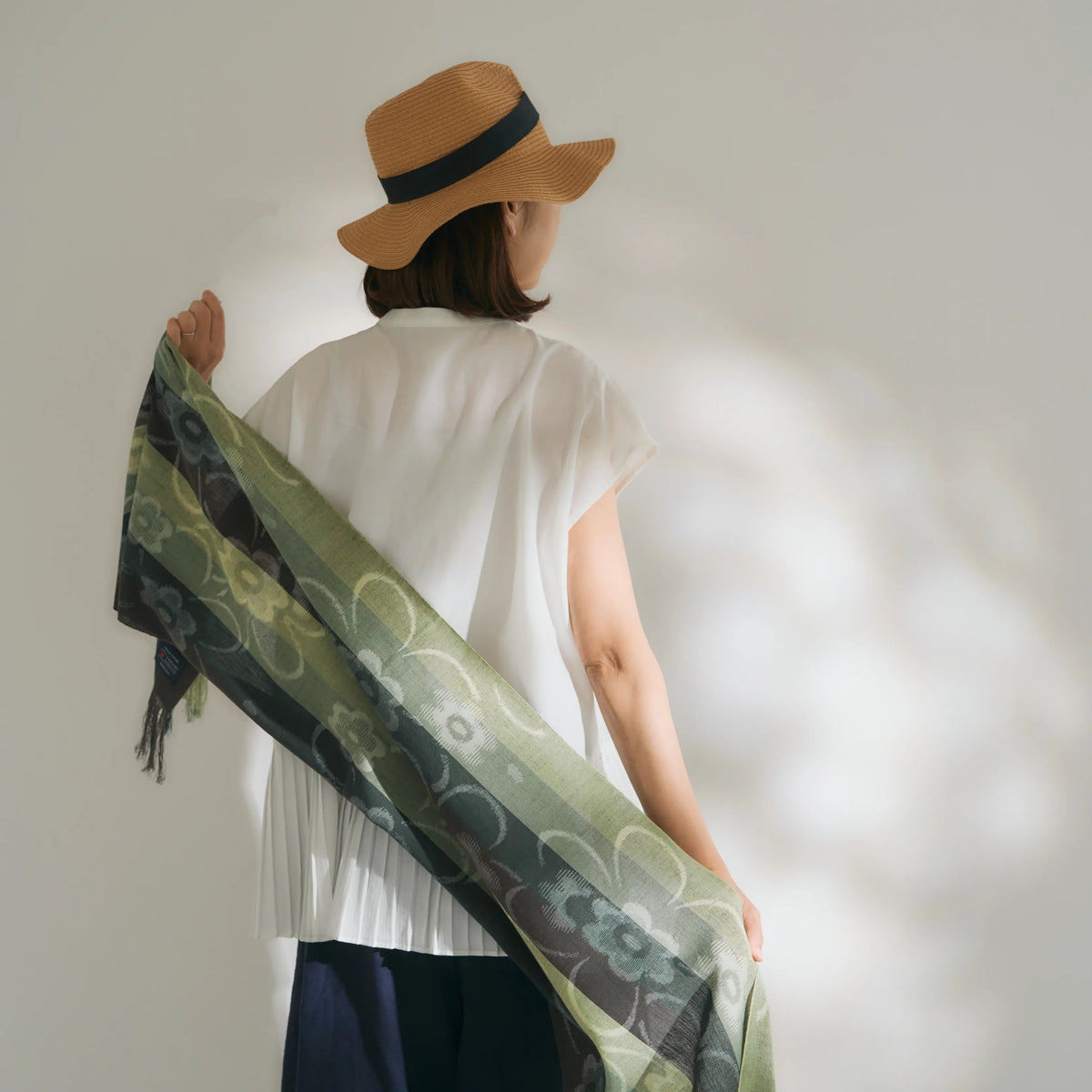 Soft Kurume Kasuri Stole