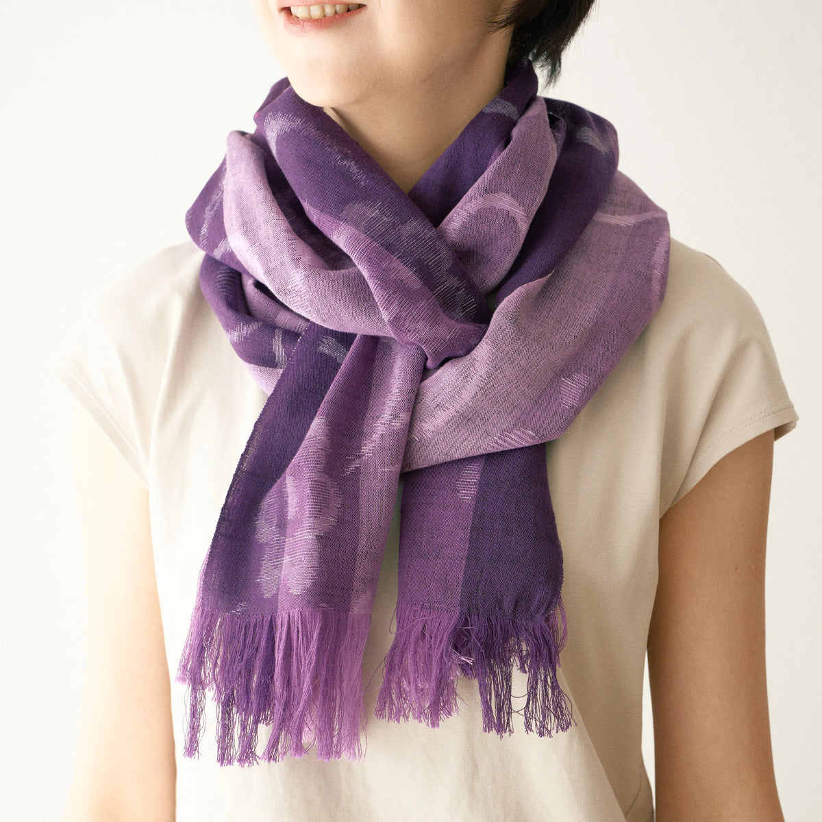 Soft Kurume Kasuri Stole