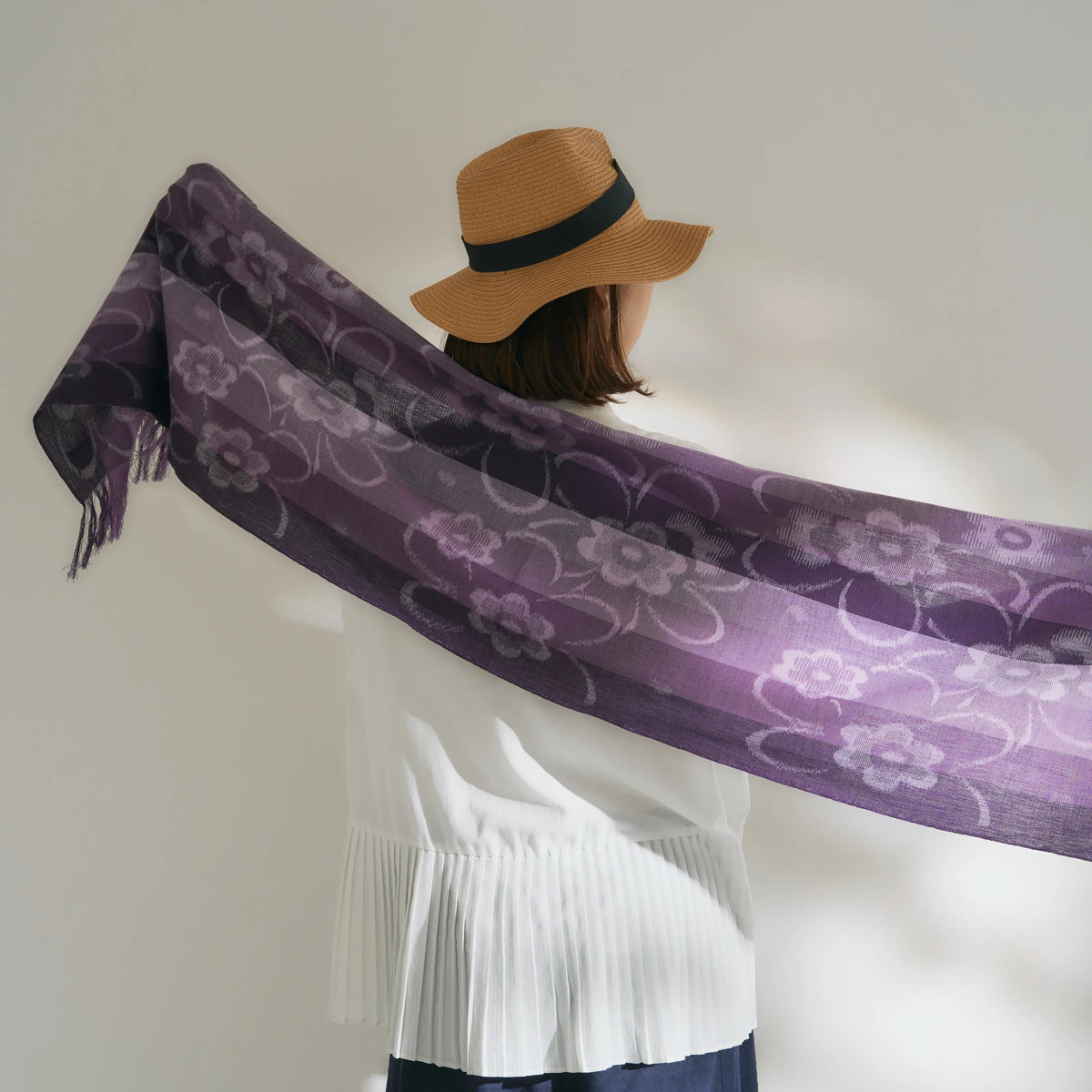 Soft Kurume Kasuri Stole
