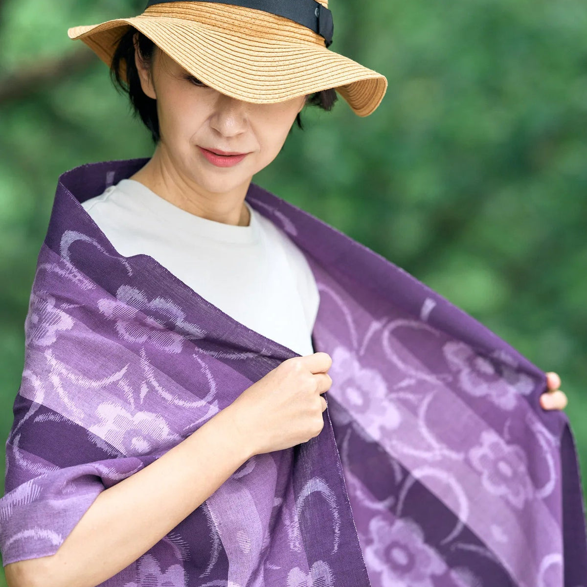 Soft Kurume Kasuri Stole